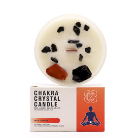 Discover the benefits of chakra candles with gemstones.