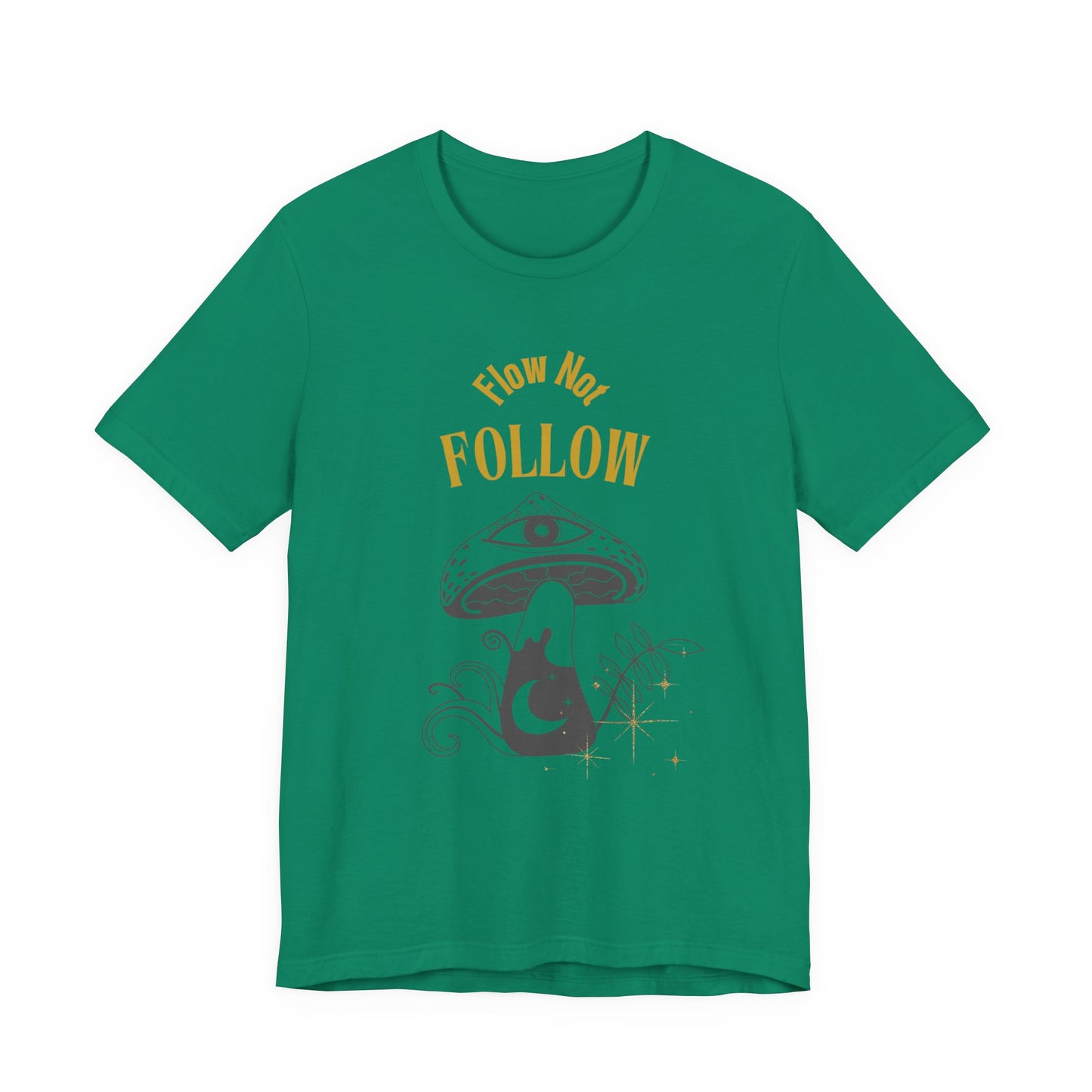 Whimsical Mushroom Tee - How Not Follow, Boho Shirt, Unisex T-shirt, Nature Lover Gift, Fall Fashion