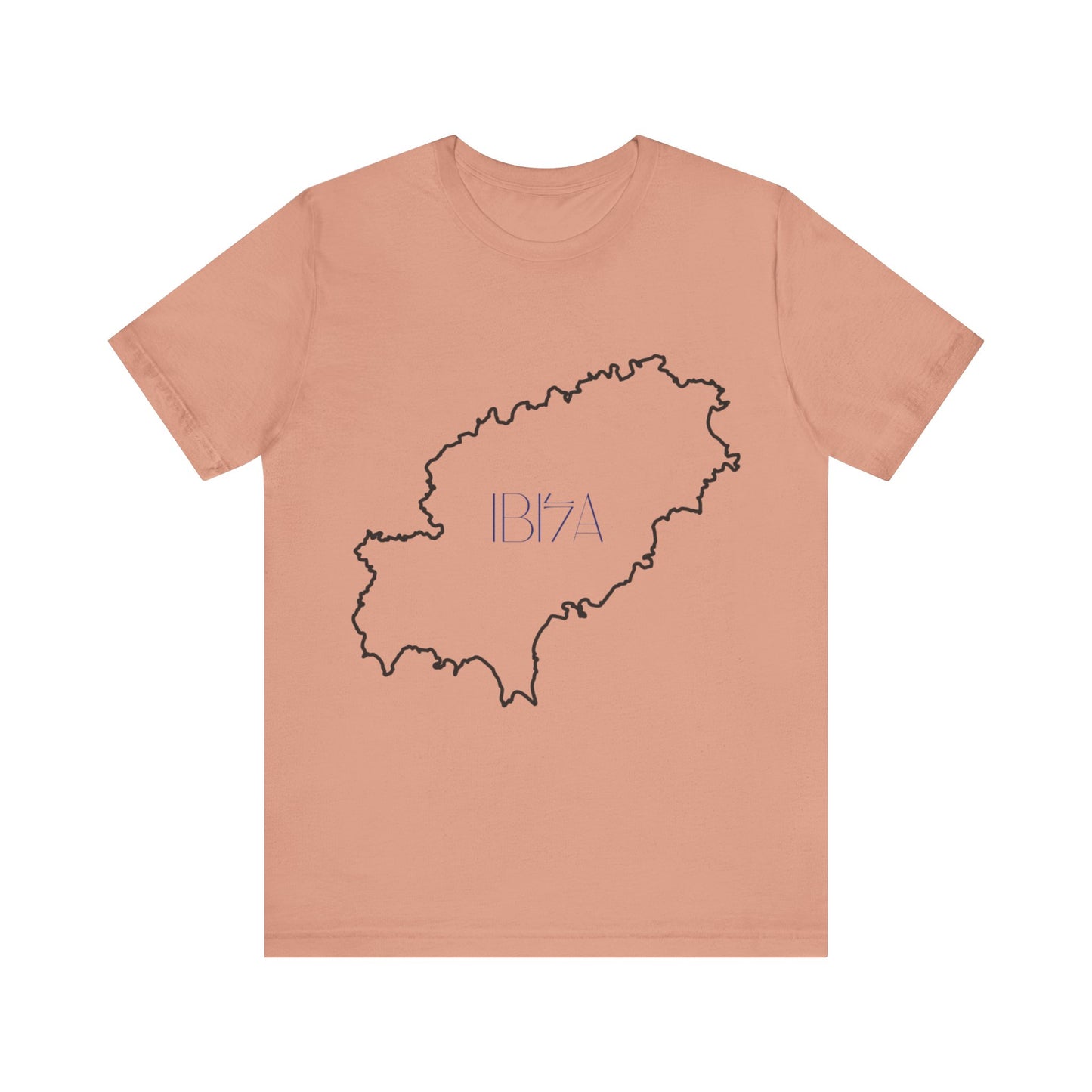 Stylish Map Outline Tee for Travel Lovers, Unisex Tee, Gift for Adventurers, Casual Wear