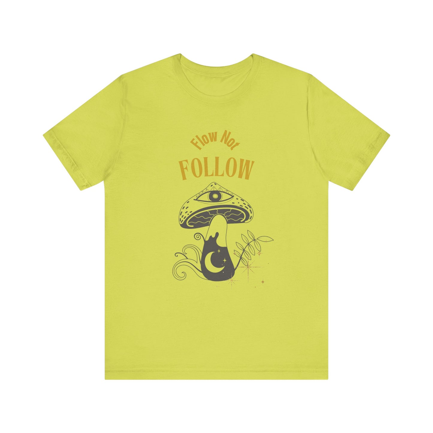 Whimsical Mushroom Tee - How Not Follow, Boho Shirt, Unisex T-shirt, Nature Lover Gift, Fall Fashion