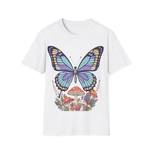 Bohemian Butterfly T-Shirt, Gift for Nature Lovers, Summer Fashion, Festival Style, Cute Graphic Tee, Unisex T-Shirt