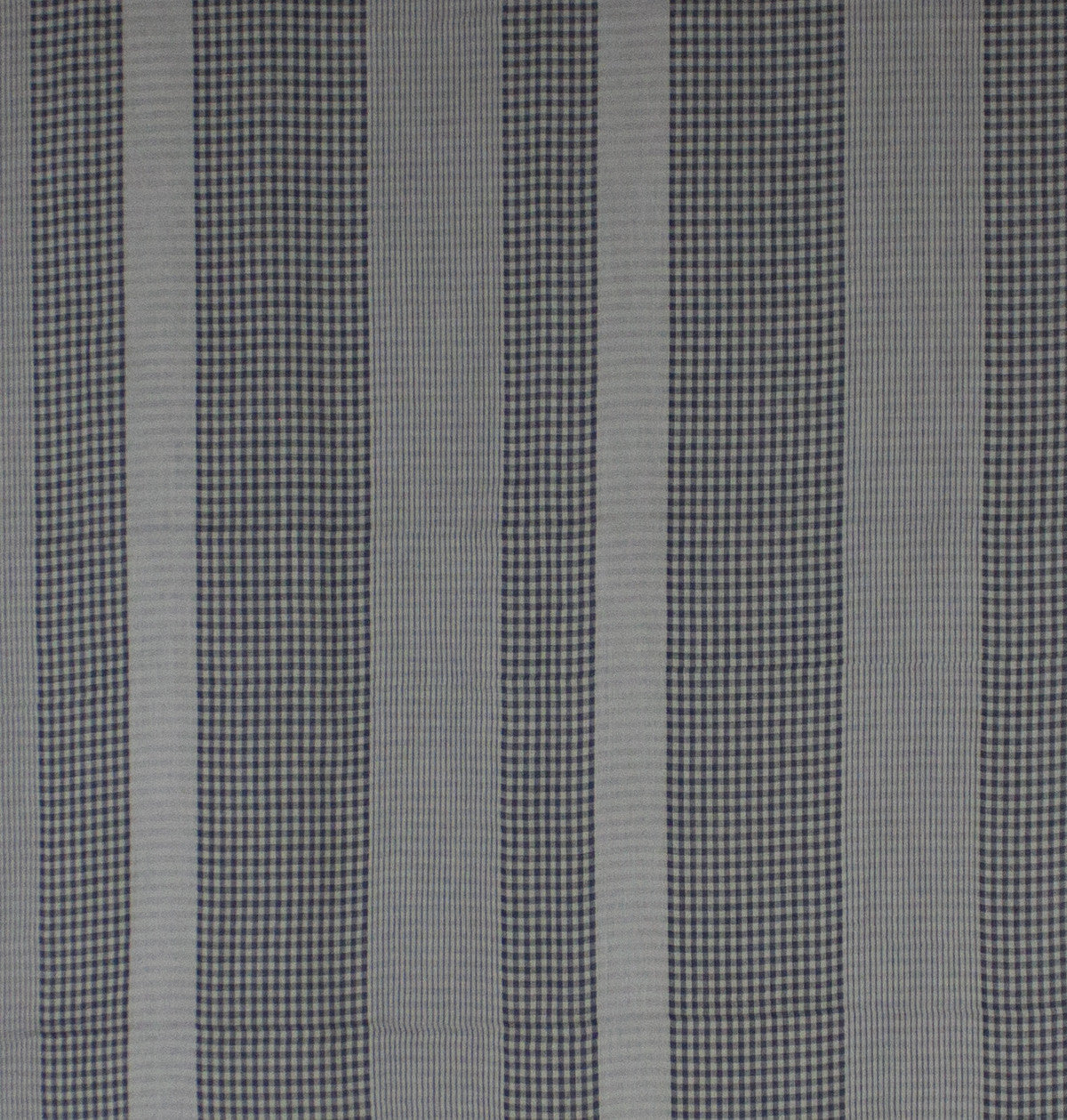 Checks and Stripes Cotton Scarf - Cement Black