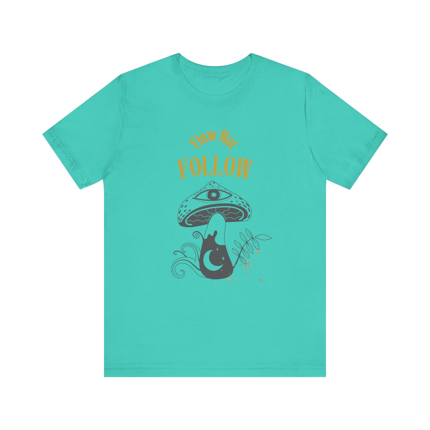 Whimsical Mushroom Tee - How Not Follow, Boho Shirt, Unisex T-shirt, Nature Lover Gift, Fall Fashion