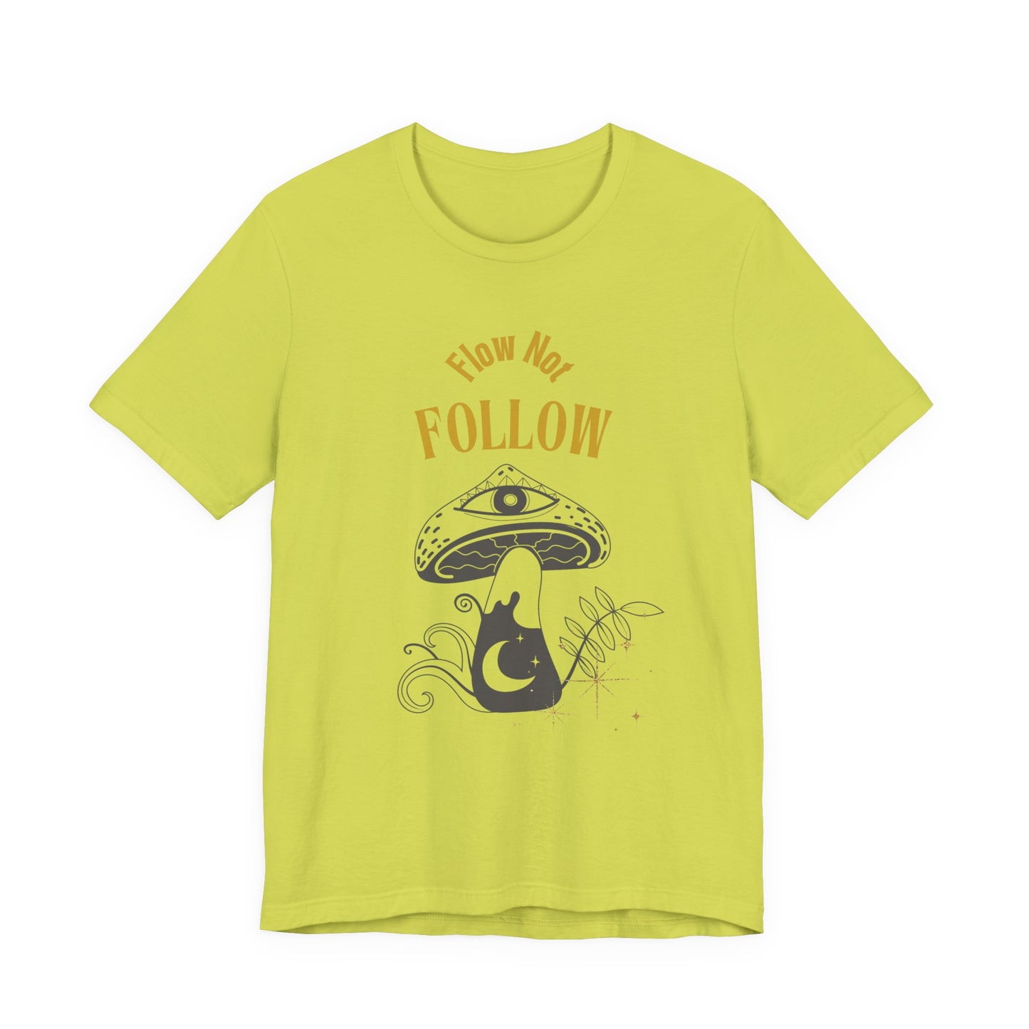 Whimsical Mushroom Tee - How Not Follow, Boho Shirt, Unisex T-shirt, Nature Lover Gift, Fall Fashion