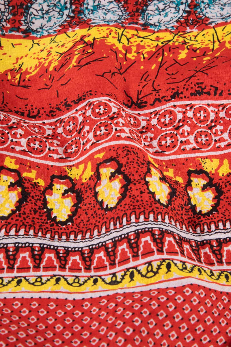 Boho & Ethnic Print Bag: Queen of Fire