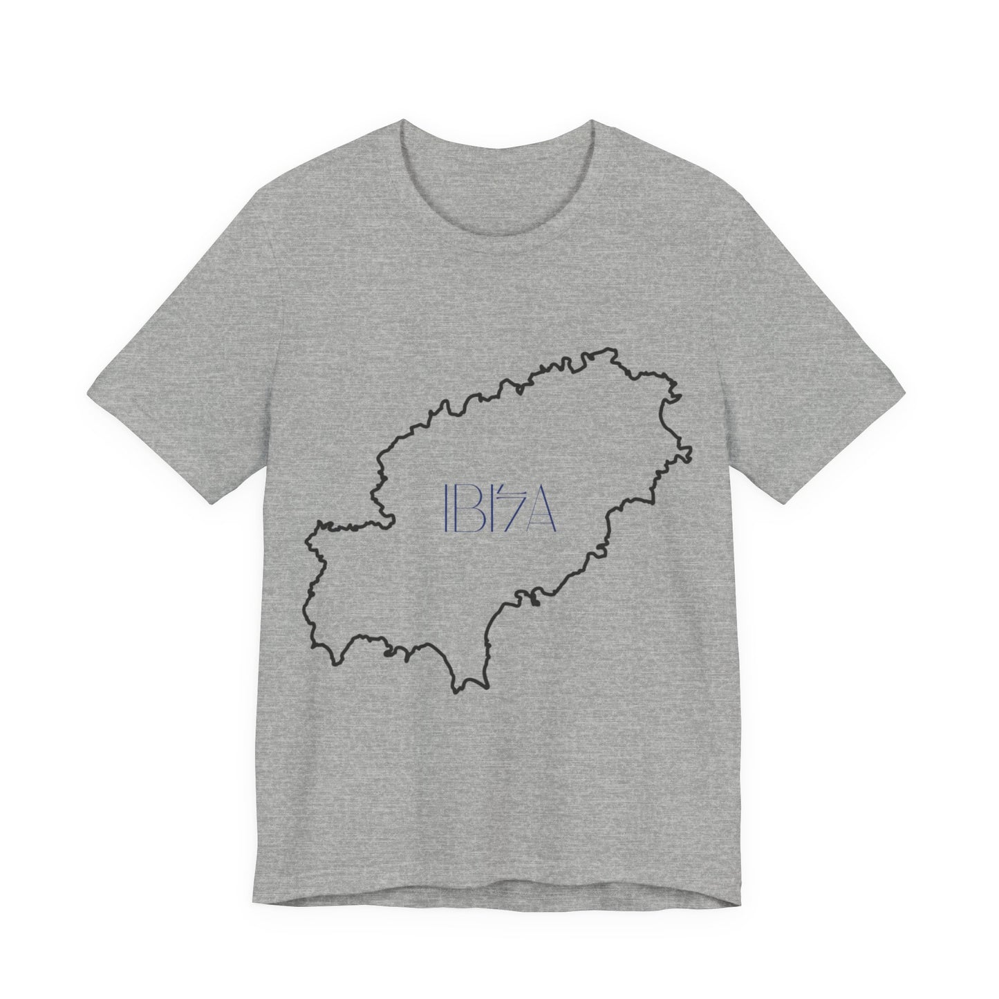 Stylish Map Outline Tee for Travel Lovers, Unisex Tee, Gift for Adventurers, Casual Wear