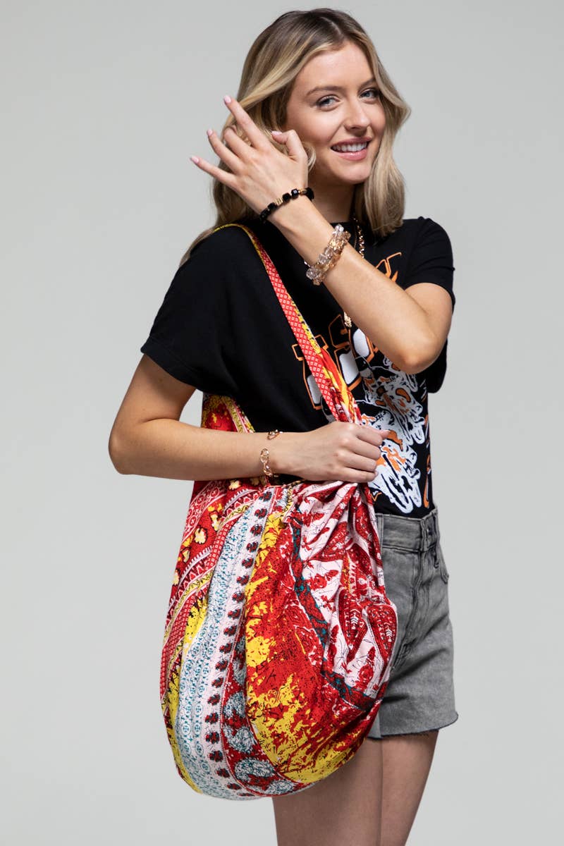 Boho & Ethnic Print Bag: Queen of Fire