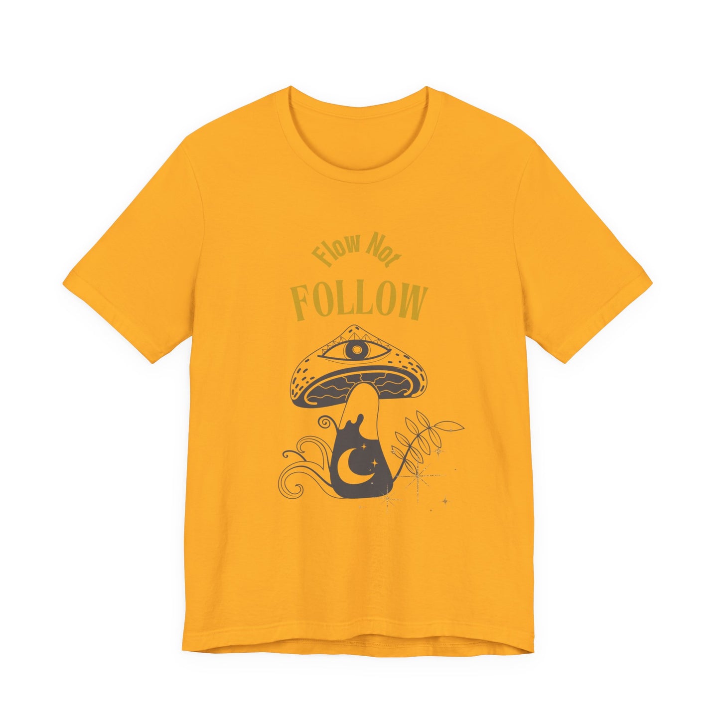 Whimsical Mushroom Tee - How Not Follow, Boho Shirt, Unisex T-shirt, Nature Lover Gift, Fall Fashion