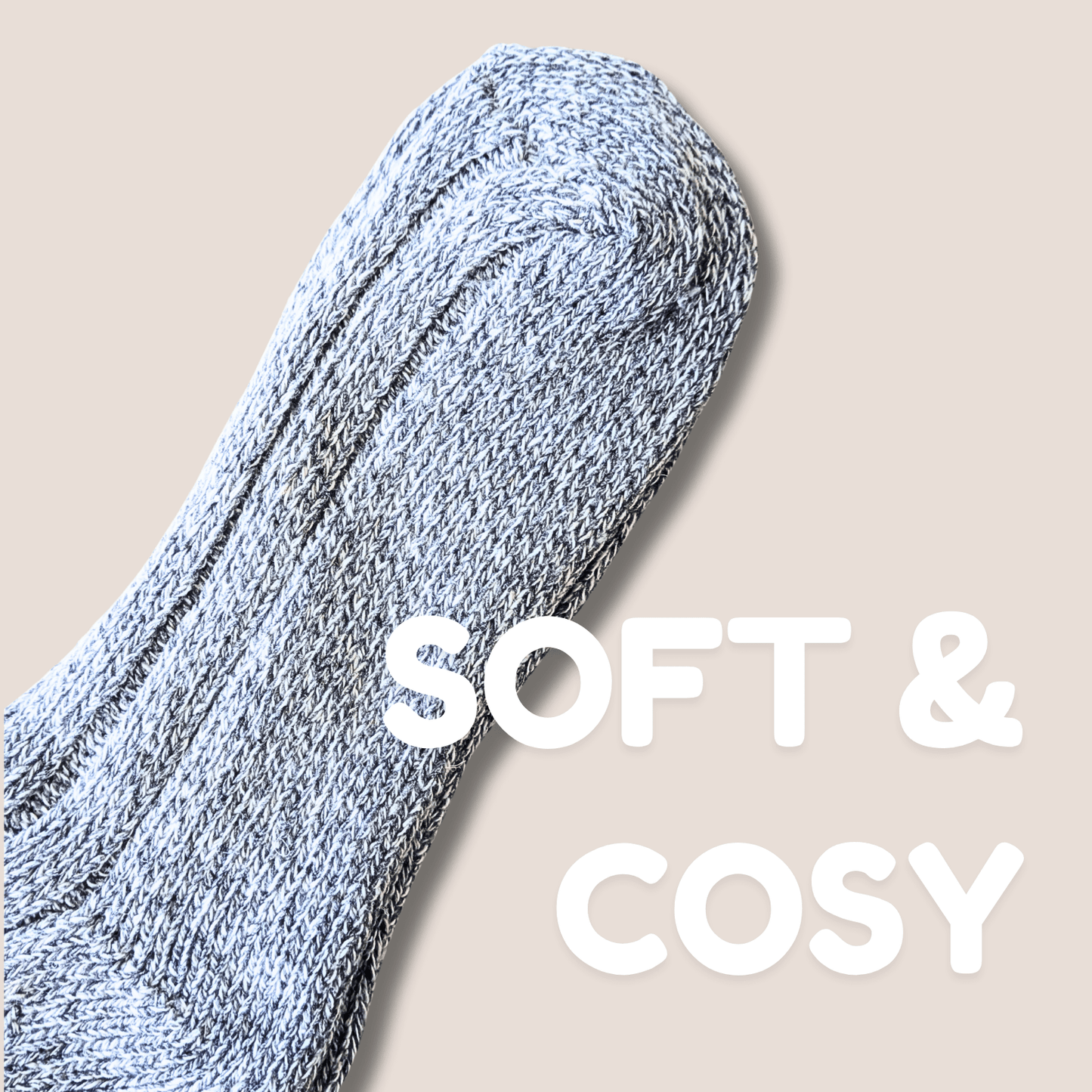 6 Pairs Women's Ultra Chunky Long Wool Thermal Socks for Outdoor Activities Warm Thick Insulated Winter Work Boots Sock Size UK 4-7 EU 37-40 Assorted Colours by Sock Stack