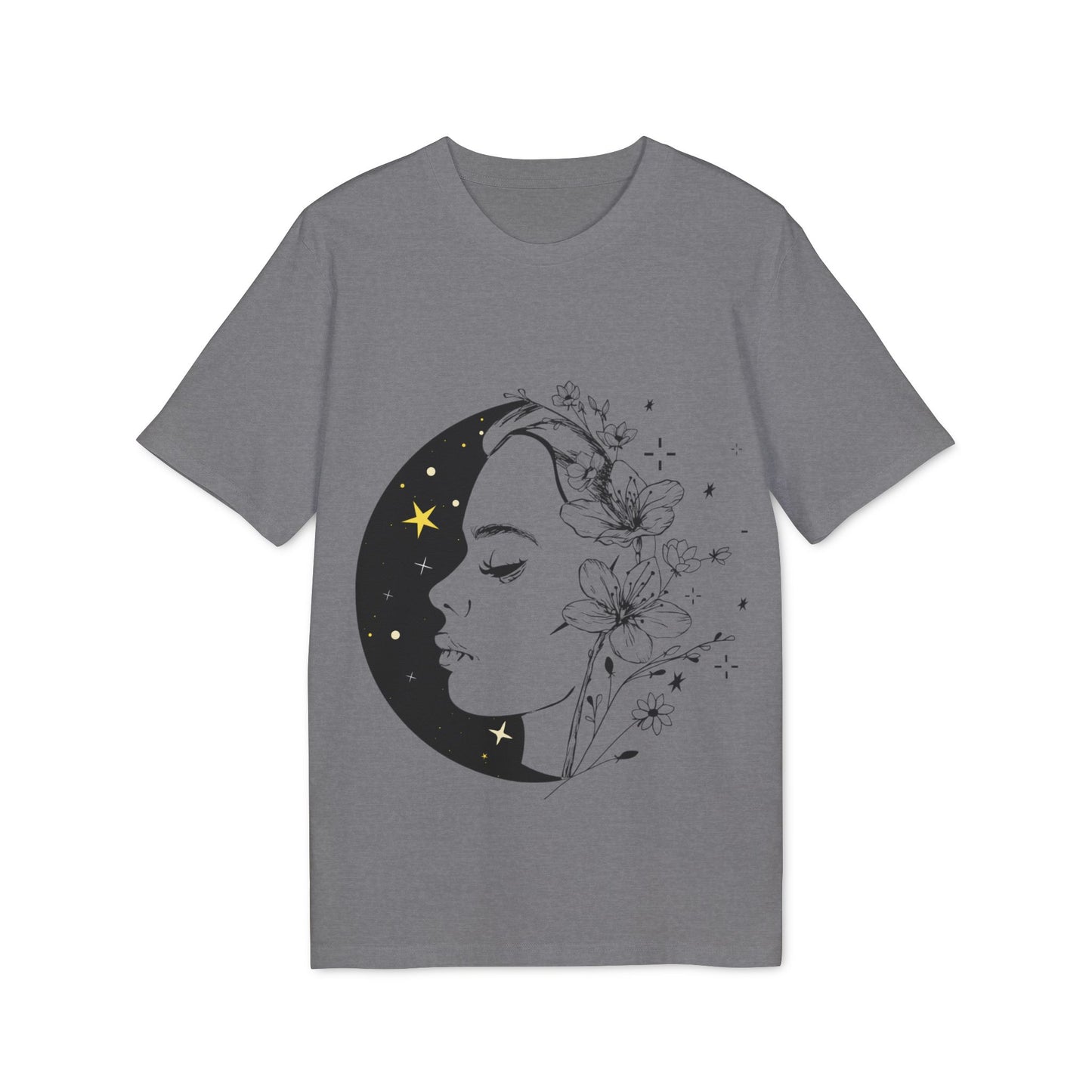 Moonlit Creator Unisex T-Shirt, Artistic Tee for Creatives, Floral Design, Casual Wear, Gift for Artists, Comfortable Style