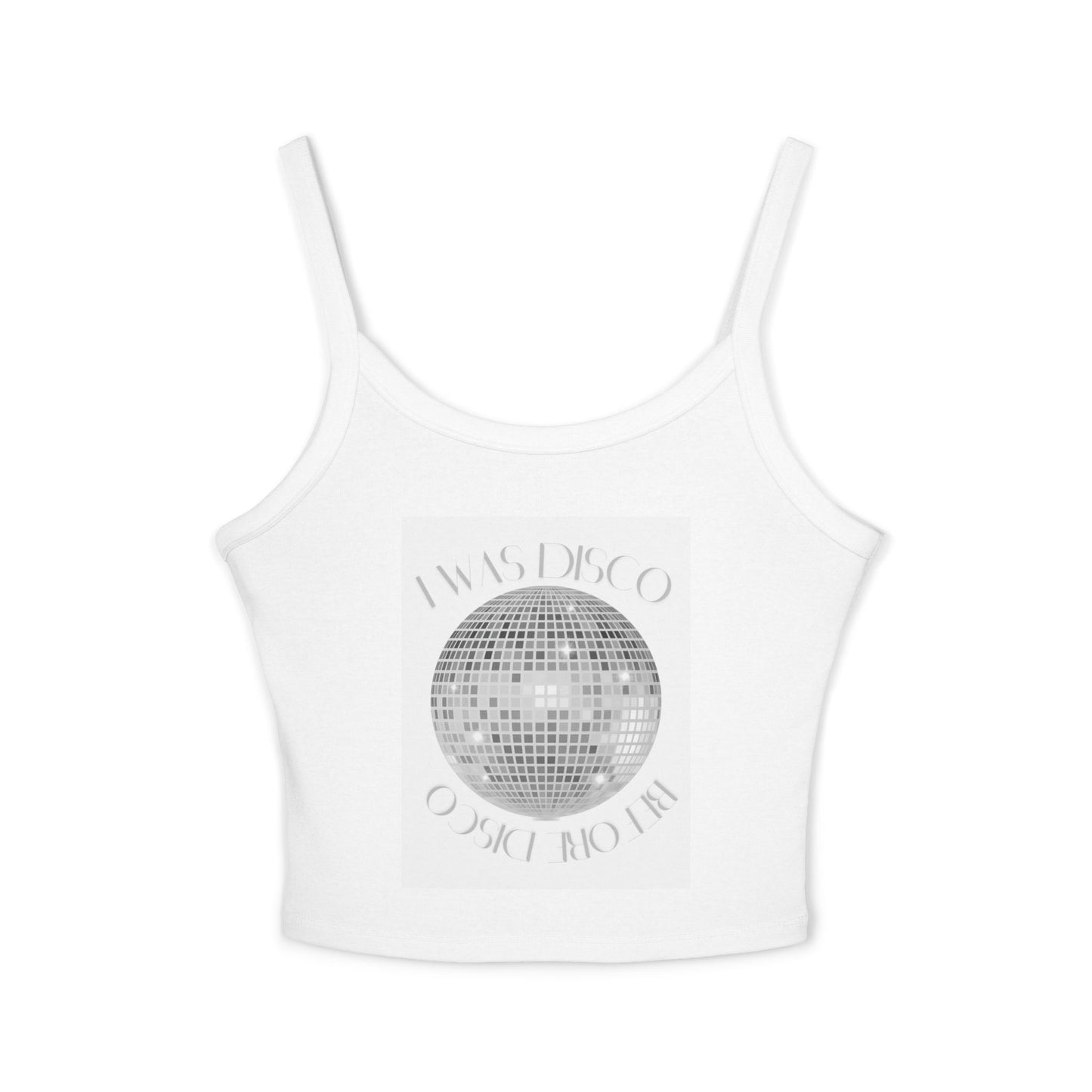 Disco Vibe Women's Spaghetti Strap Tank Top, Summer Fashion, Music Festival Outfit, Casual Wear, Party Top, Gift for Her