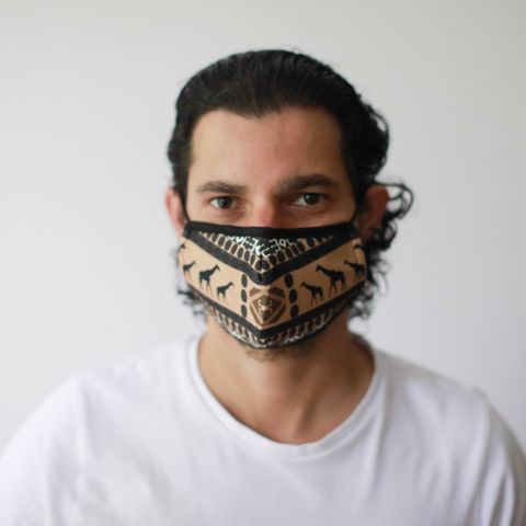 Reusable Fashion Face Mask - African Tribal (Adult)