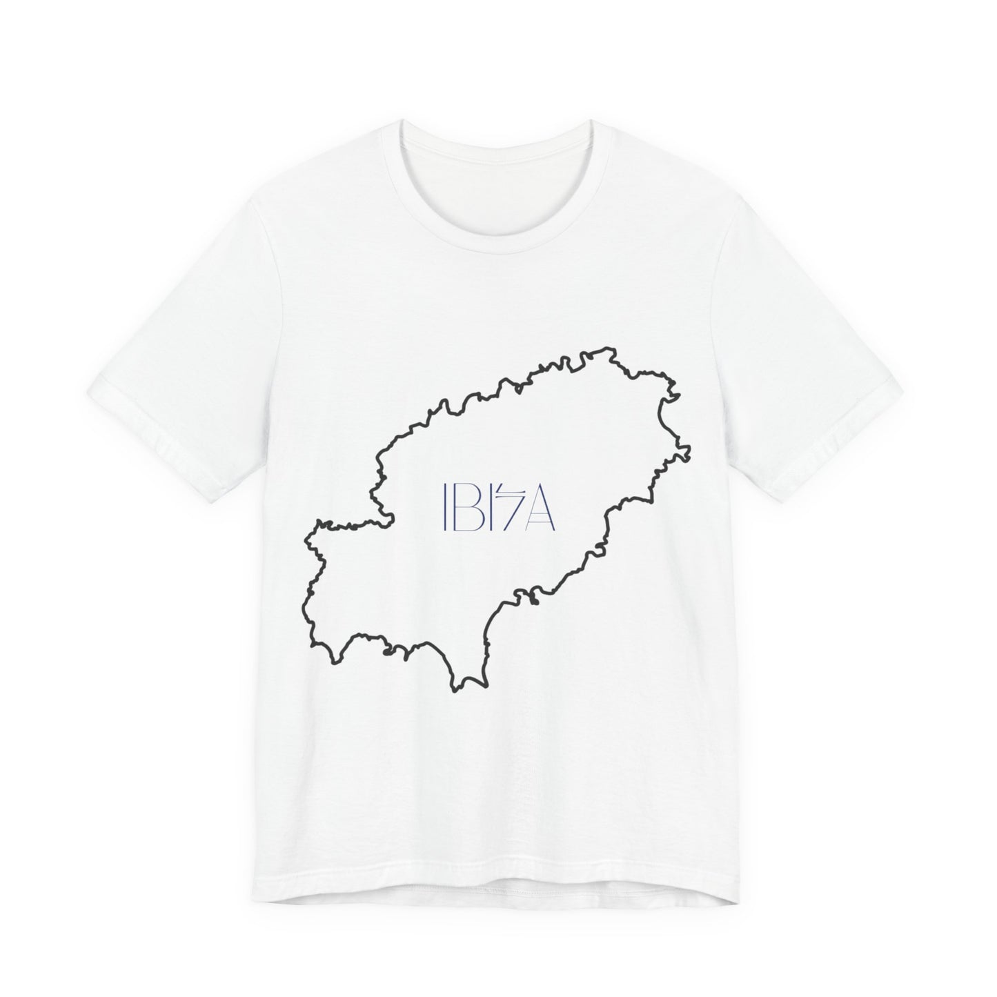 Stylish Map Outline Tee for Travel Lovers, Unisex Tee, Gift for Adventurers, Casual Wear