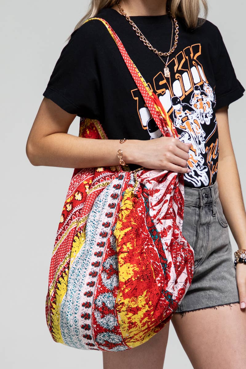 Boho & Ethnic Print Bag: Queen of Fire