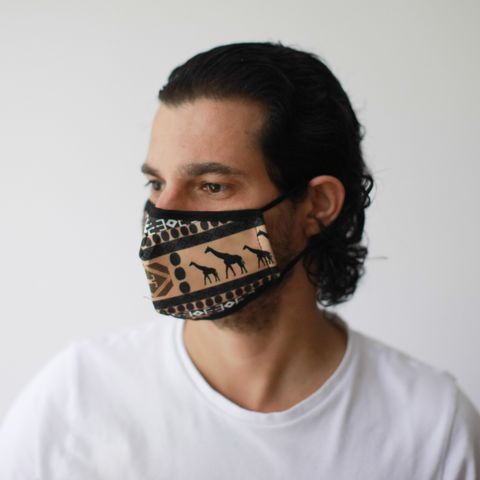 Reusable Fashion Face Mask - African Tribal (Adult)