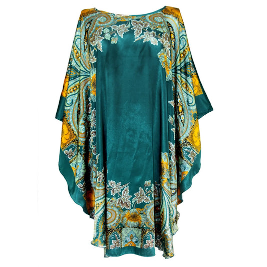 Silk Rayon Robe Bath Gown/beach cover up.
