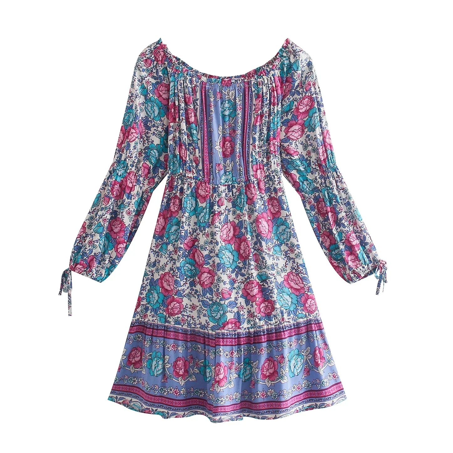 Happie Queens Women Green Floral Sundress