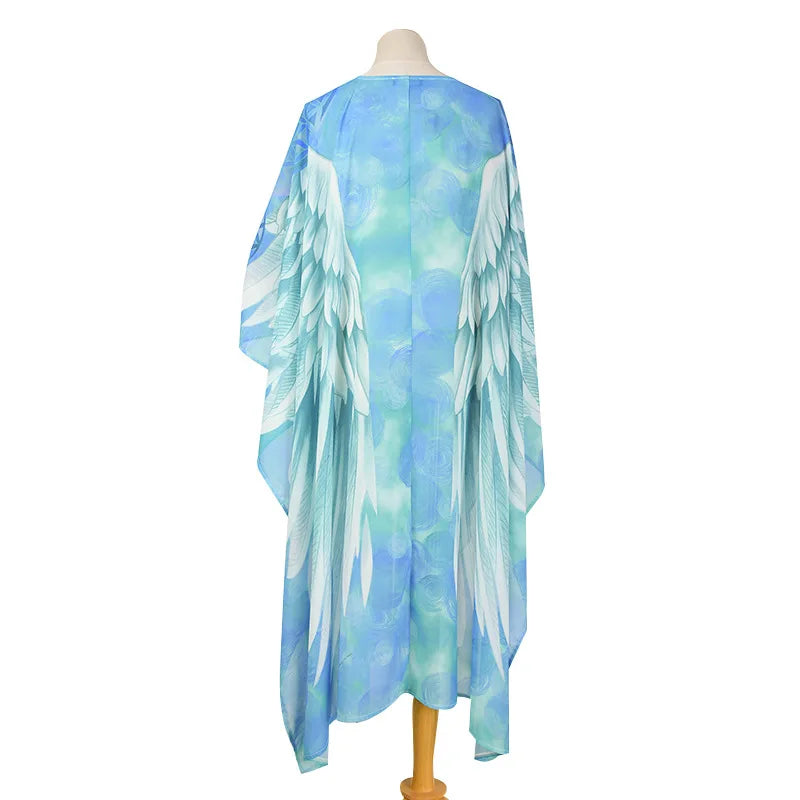 Women's Long Kaftan Dress with Wings.