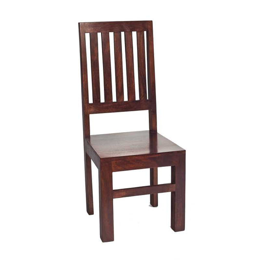 Toko Dark Mango Slat Back Chair (Sold In Pairs)