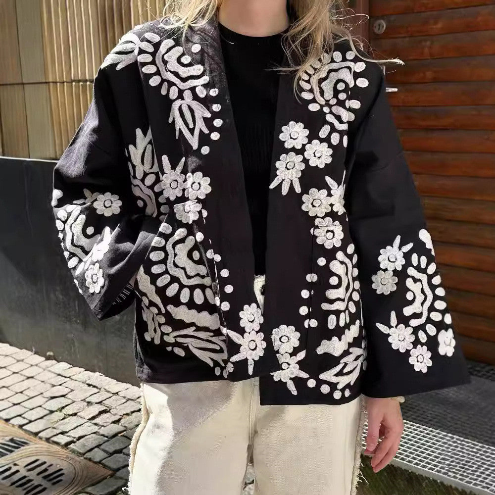 Black and white jacket