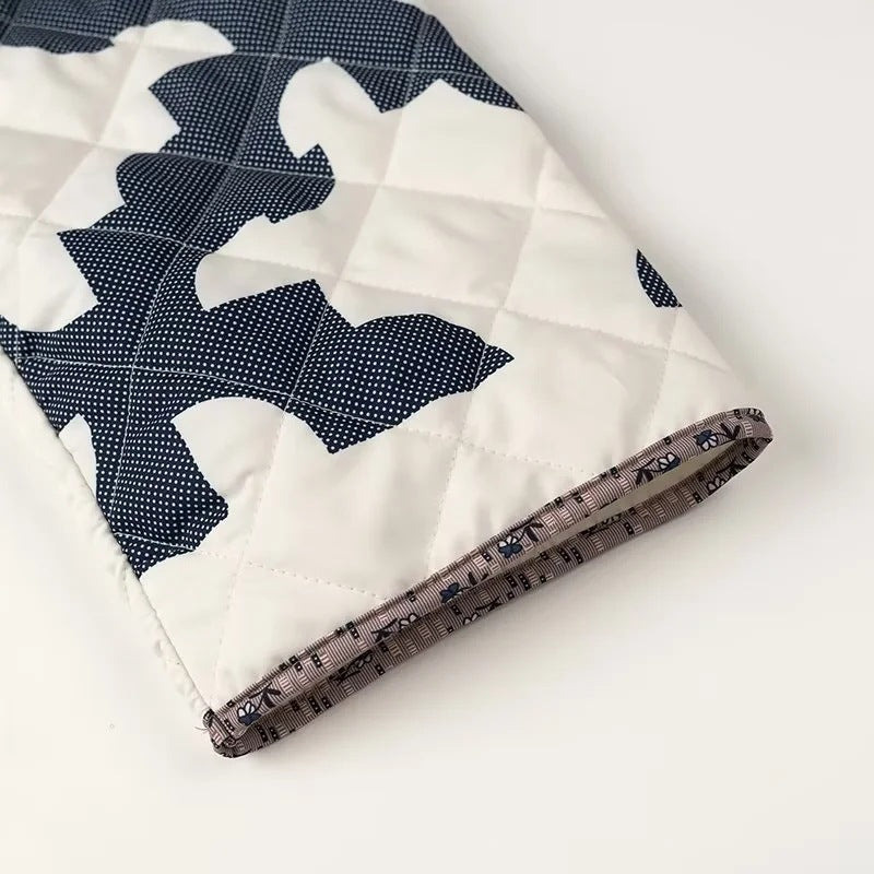Blue and White Box Jacket