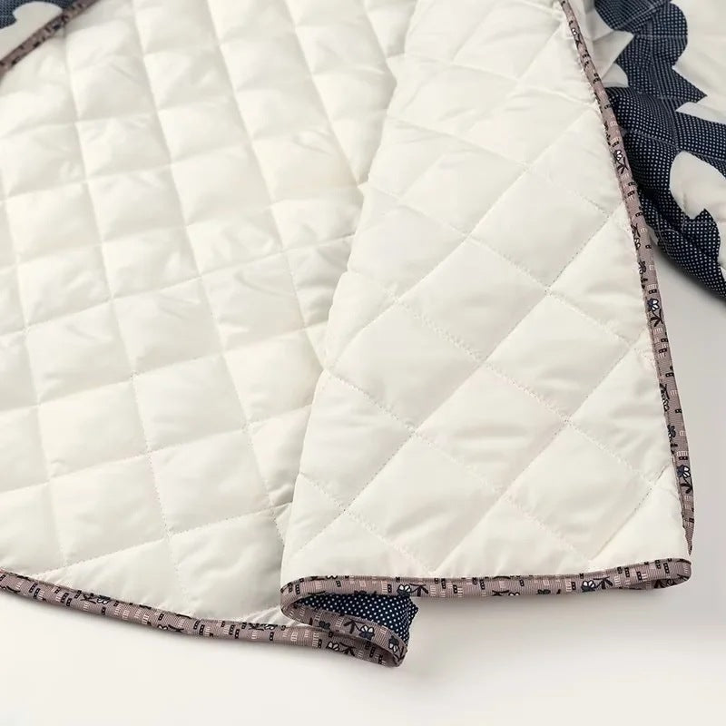 Blue and White Box Jacket