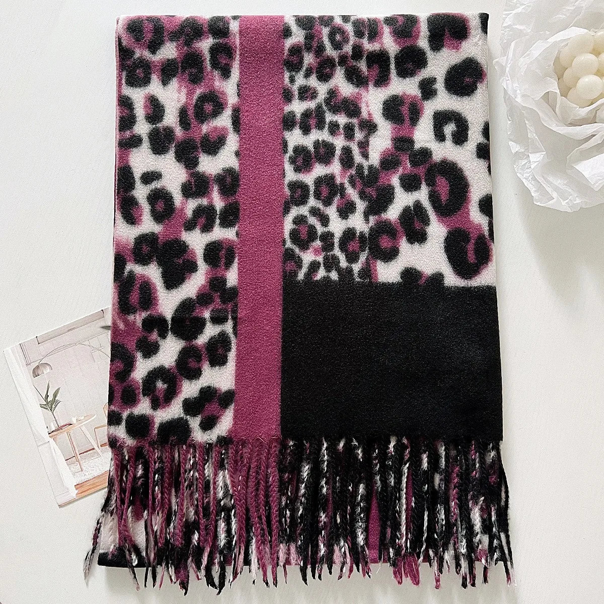 Winter New Leopard Print Scarf