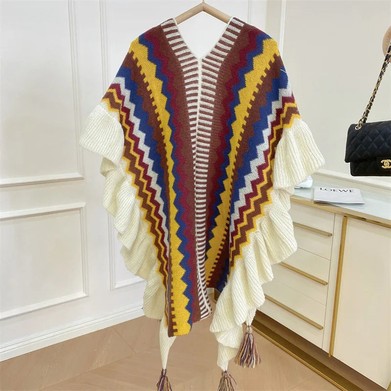 Women Ethnic Style Poncho