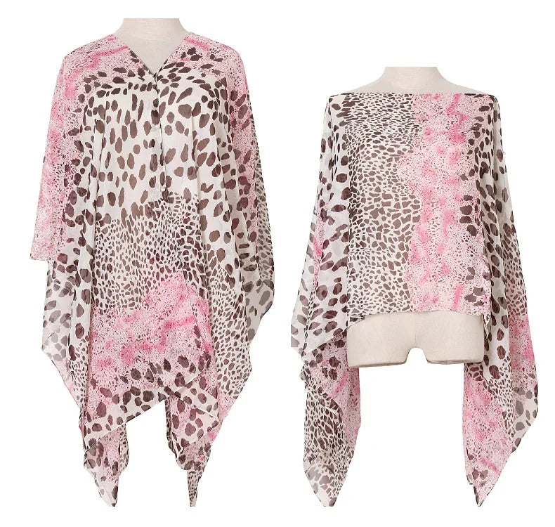 Women  Leopard Print Shawl