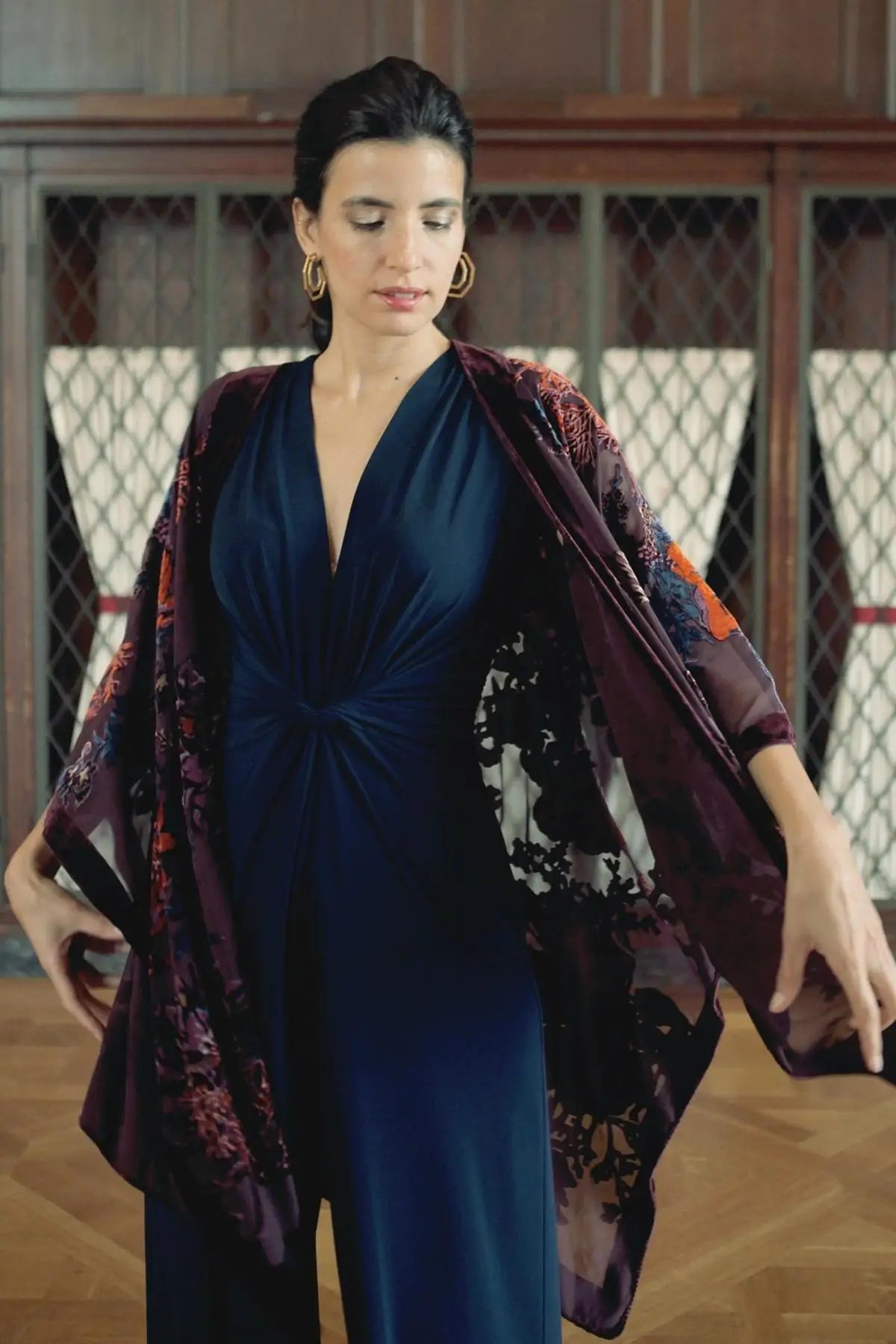 WeHello-Velvet Kimono for Women, Cardigan, Beach Cover Up without Tassel, Vacation Casual Shawl, Dropship, JYPF-34