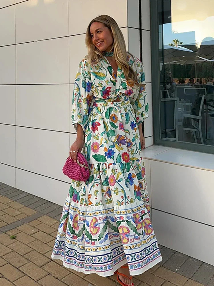 Elegant Printed Dress