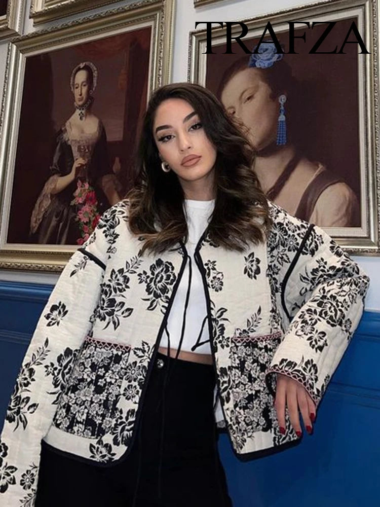 Women Fashion Vintage  Cotton Coat