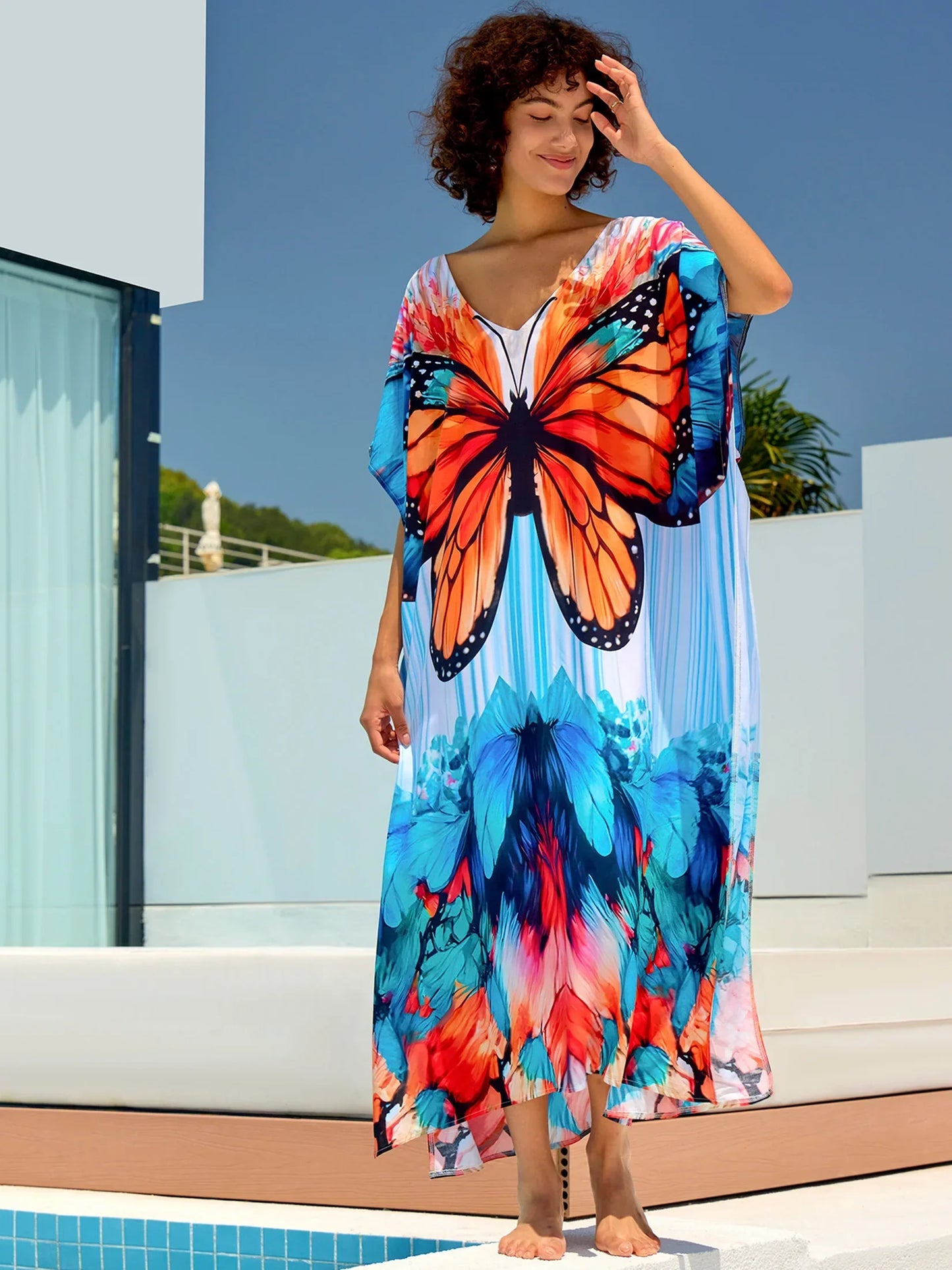 Plus Size Boho Dress/butterfly