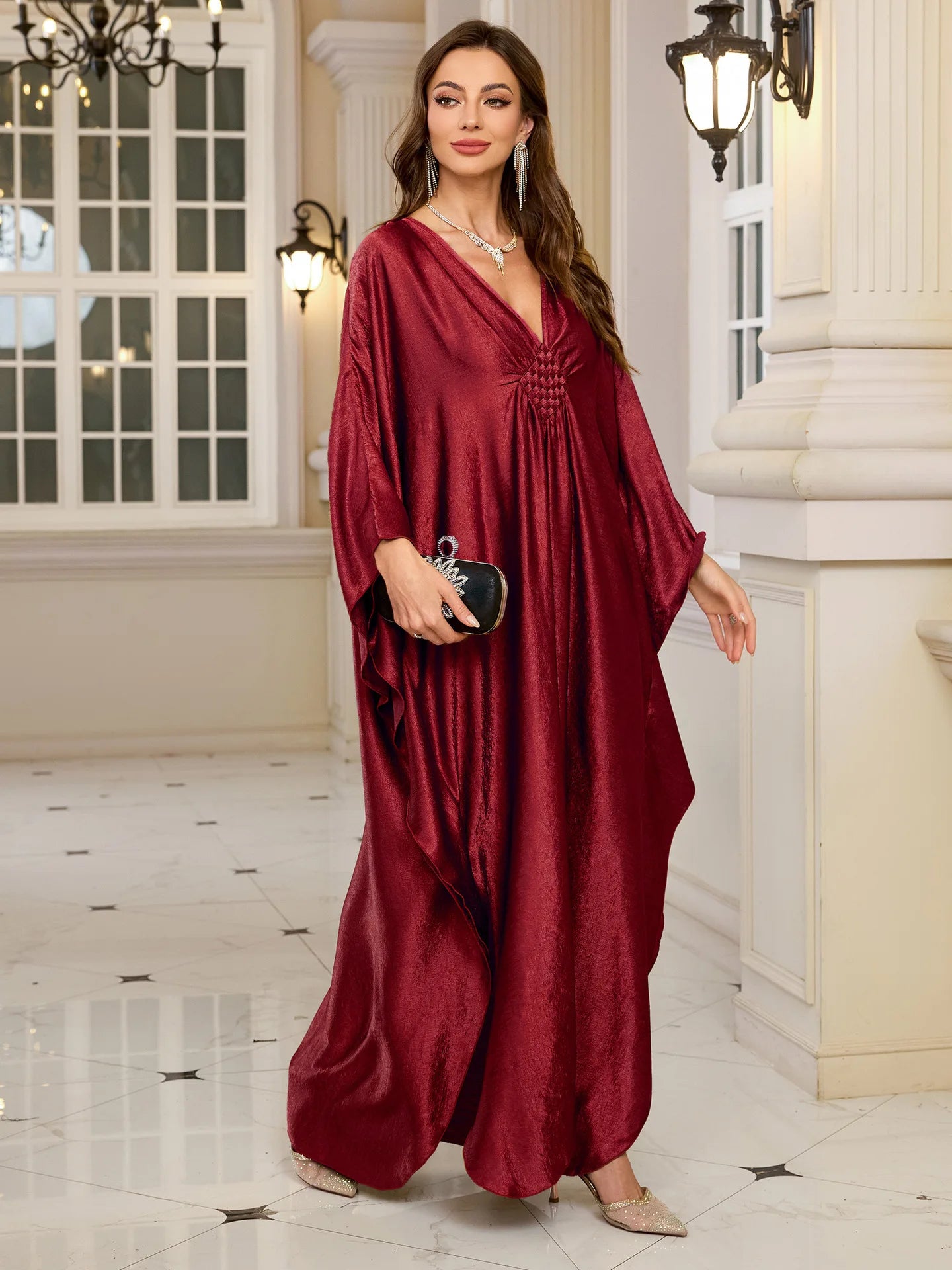 Plus Size Kaftan In Gold