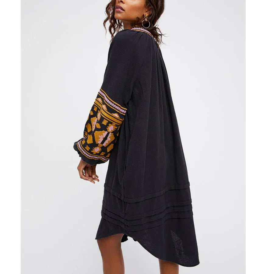Lantern boho dress
