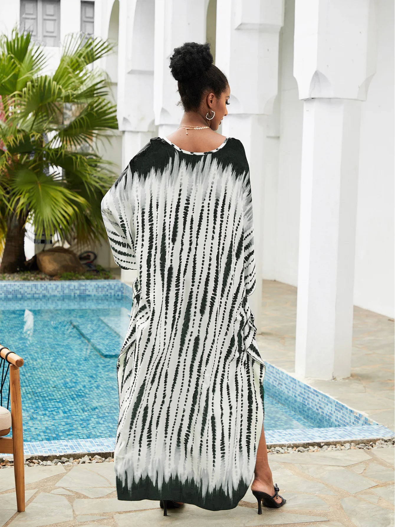 Summer Women's Striped Printed Kaftan