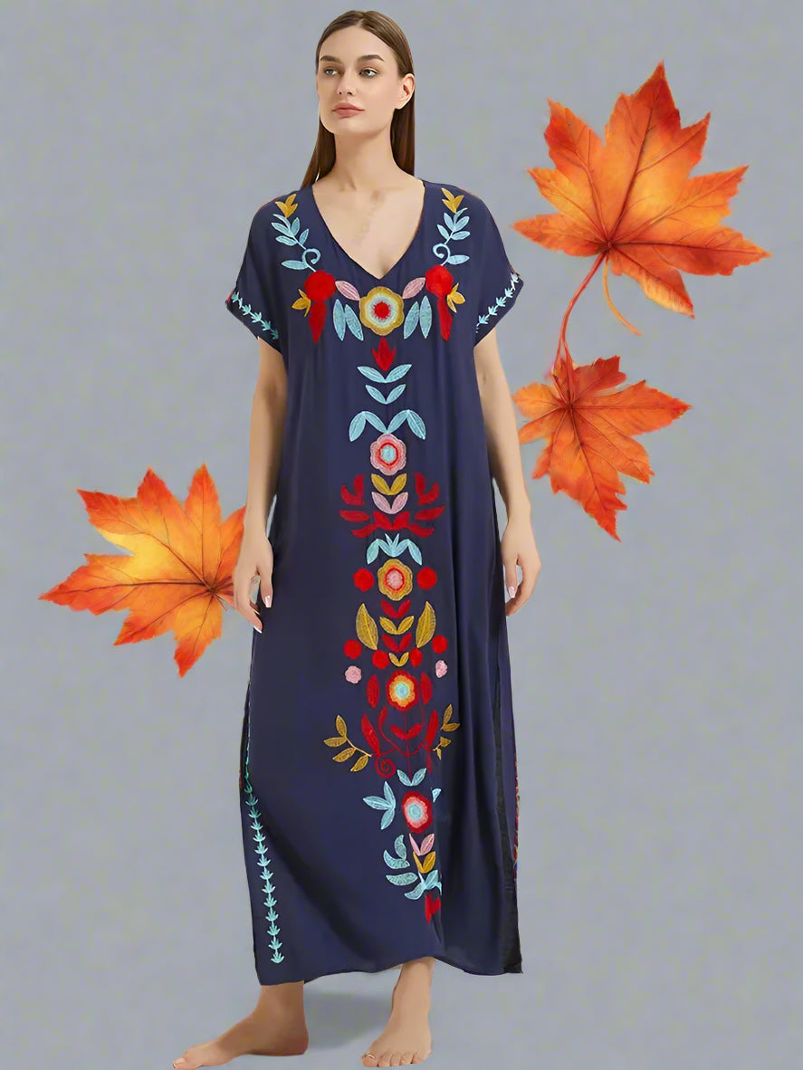 navy blue kaftan