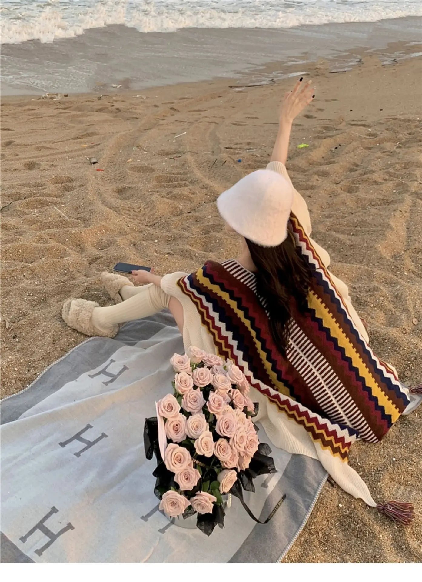 Women Ethnic Style Poncho