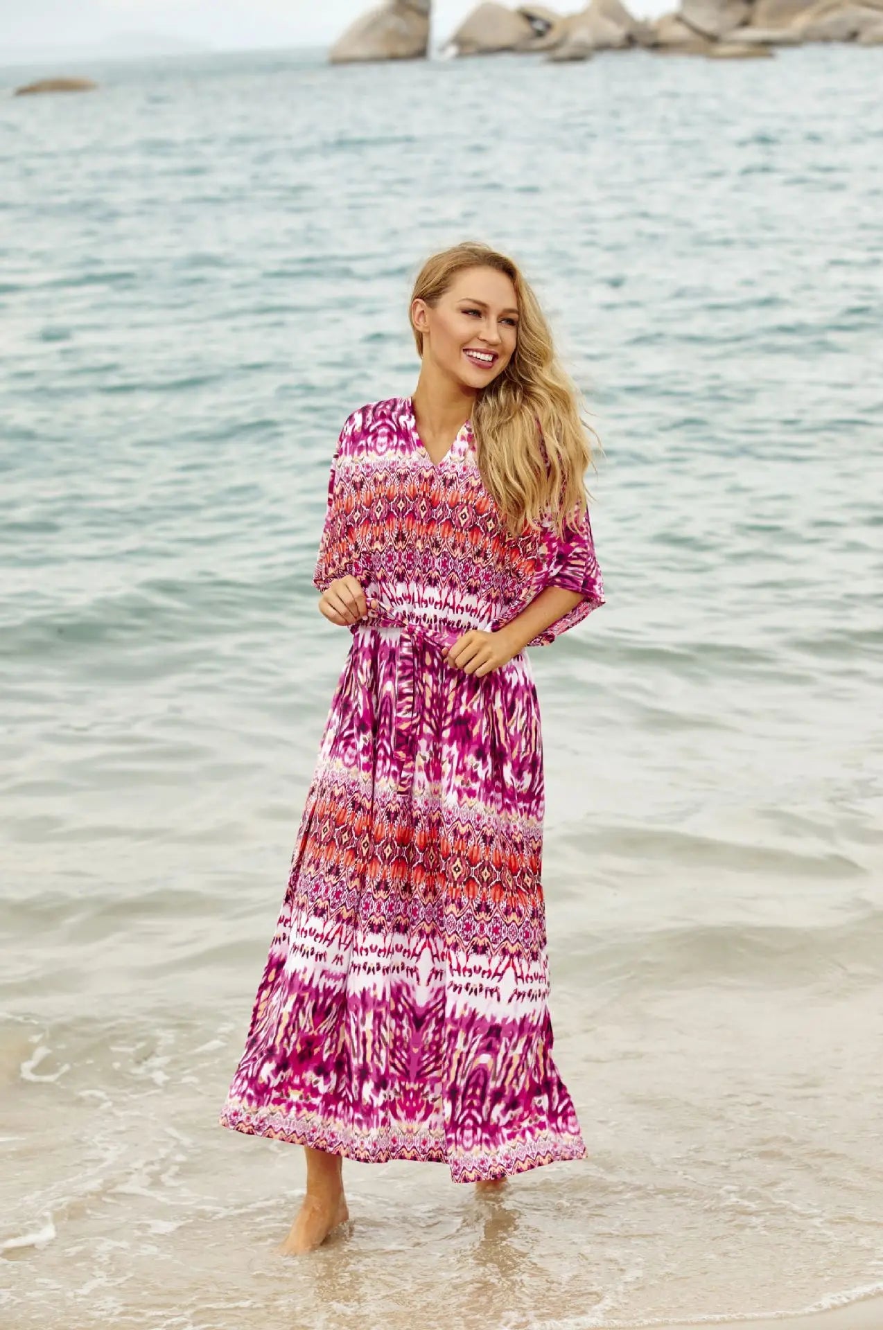 Plus Size Womans Boho Kaftan