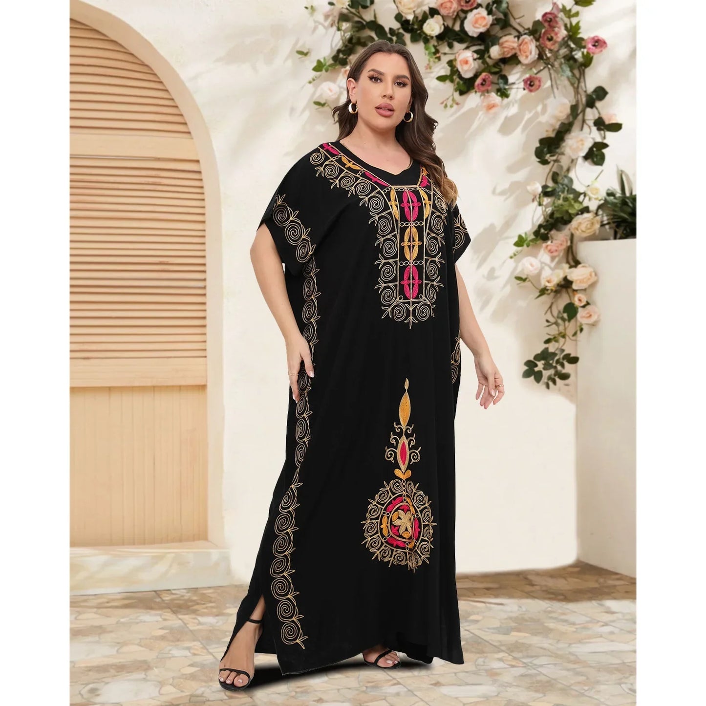 New Summer African 100% Cotton Kaftan