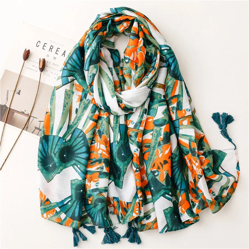Women Luxury scarf/leopard