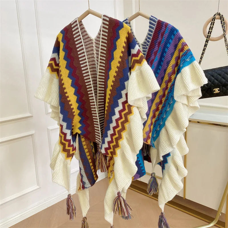 Women Ethnic Style Poncho