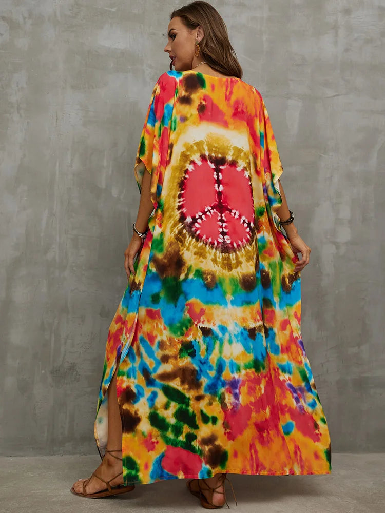 Bohemian Printed Loose Kaftan