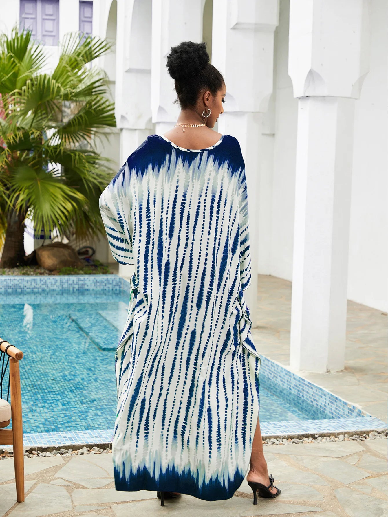 Summer Women's Striped Printed Kaftan