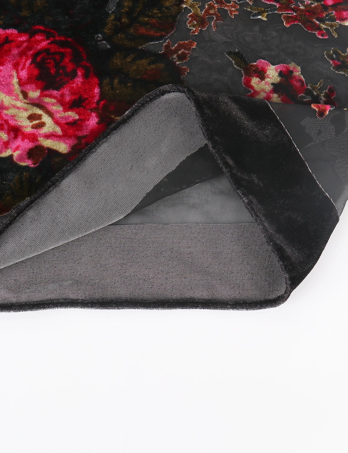 WeHello Bohemian Women's Burnout Velvet Kimono Long Cardigan With Beach Coverup Luxury Holiday Cardigan Shawl Tassel Chiffon