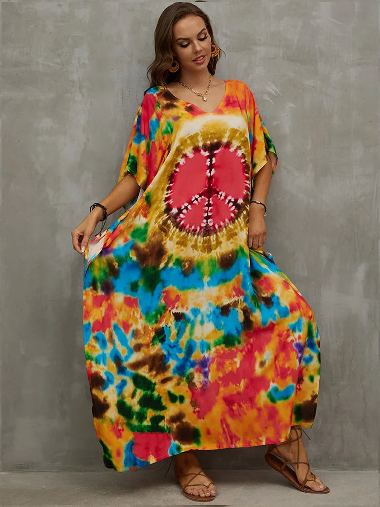 Bohemian Printed Loose Kaftan