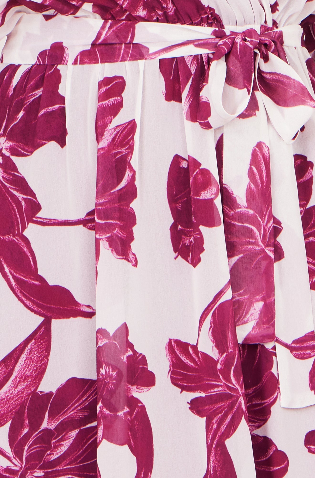 Yumi Pink Kimono Sleeves Midi Dip Hem Wrap Midi Dress