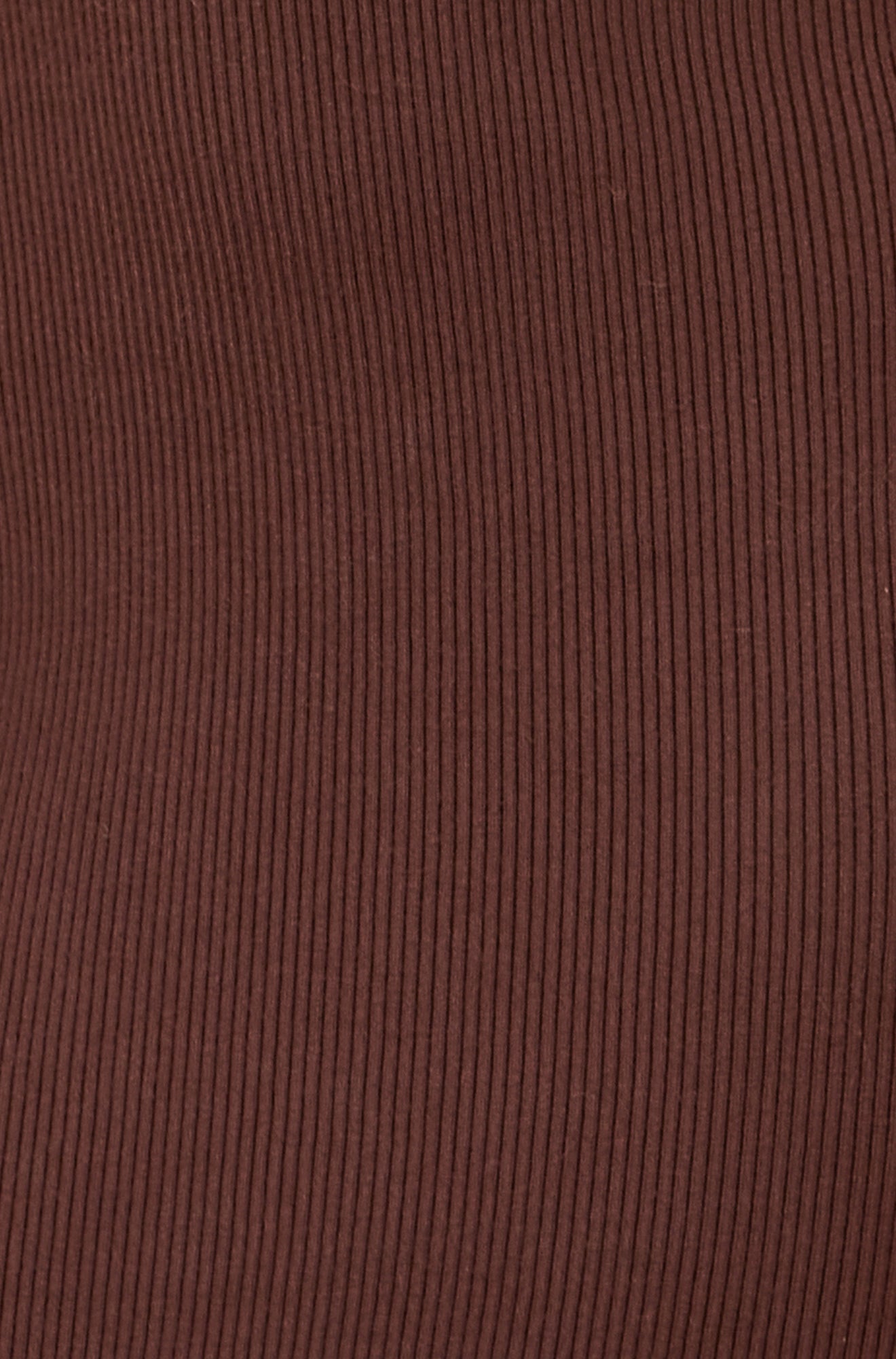 Yumi Brown Bardot Knitted Fitted Midi Dress