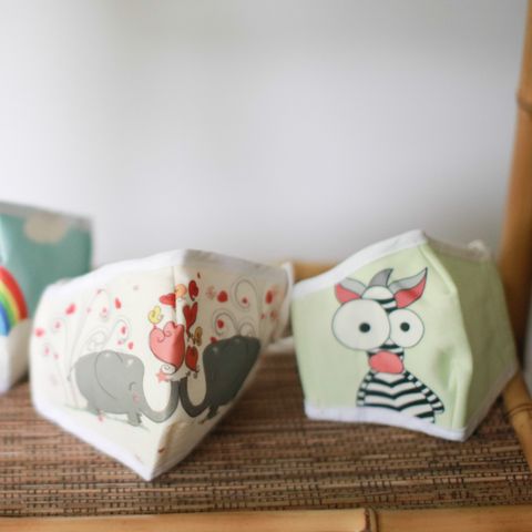 Reusable Fashion Face Mask - Love Elephants (Adult)