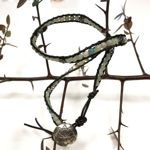 Double Wrap Bracelet - Amazonian & Flower Detail